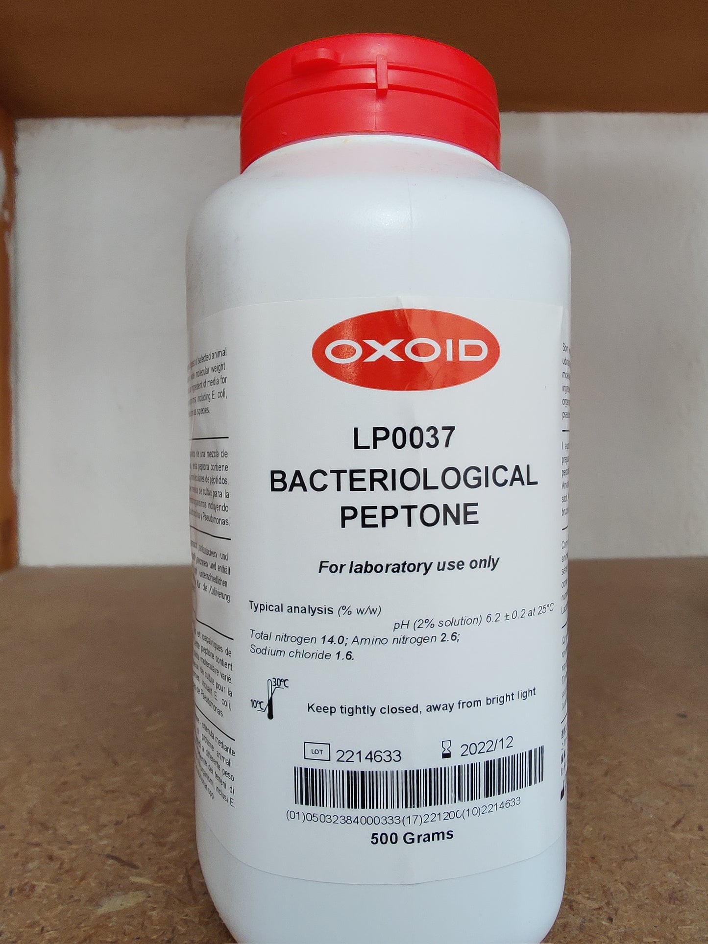 Fleischpepton, tryptisch verdaut , 500g