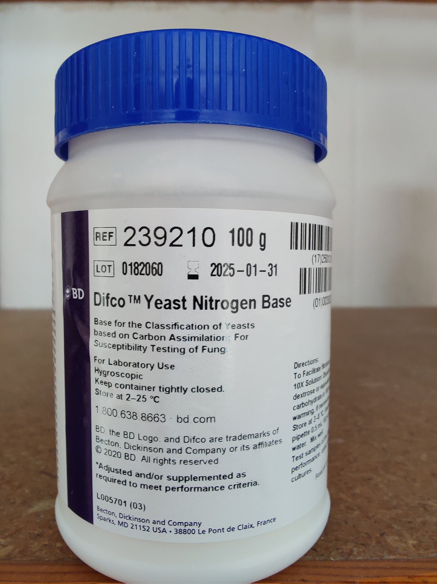 Hefe-Stickstoff (Basis)